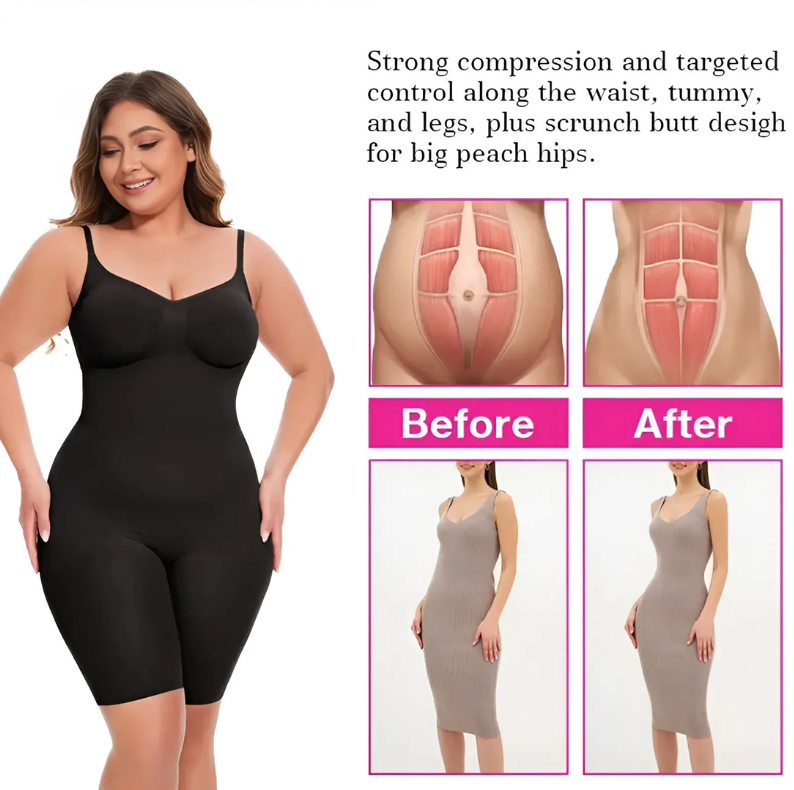 Dropship SEAMLESS Postpartum Abdomen Shapewear Sculpting Short Mid Thigh Slimming Body Shaper for Women Tummy Control Slimmer