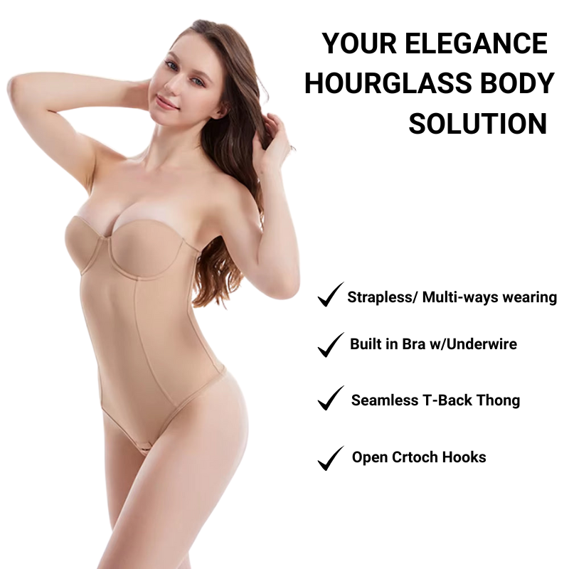 Strapless Invisible Tummy Control Shapewear Fajas Waist Trainer Slimming Sexy Bodysuits Modeling Strap Body Shaper Underwear